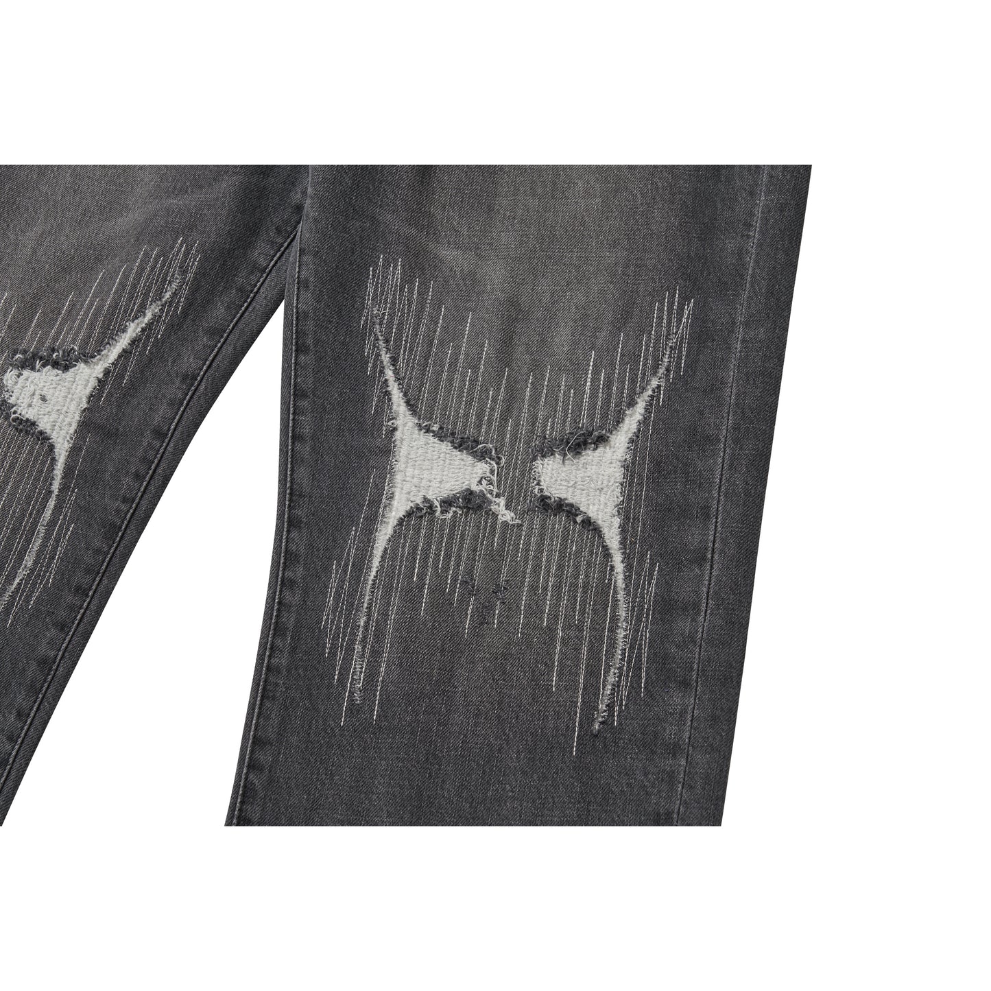 WASHED DENIM PANTS / BLACK