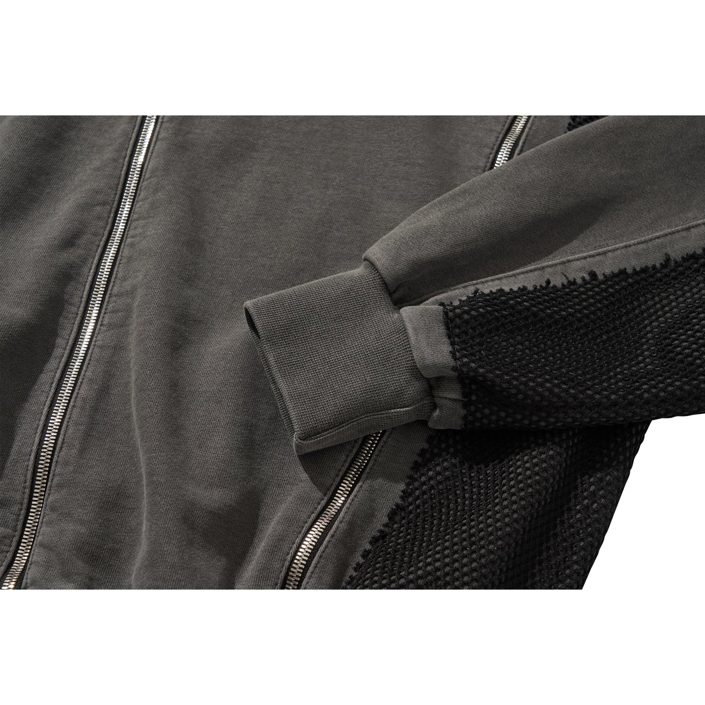GHOST ZIP-UP HOODIE / BLACK