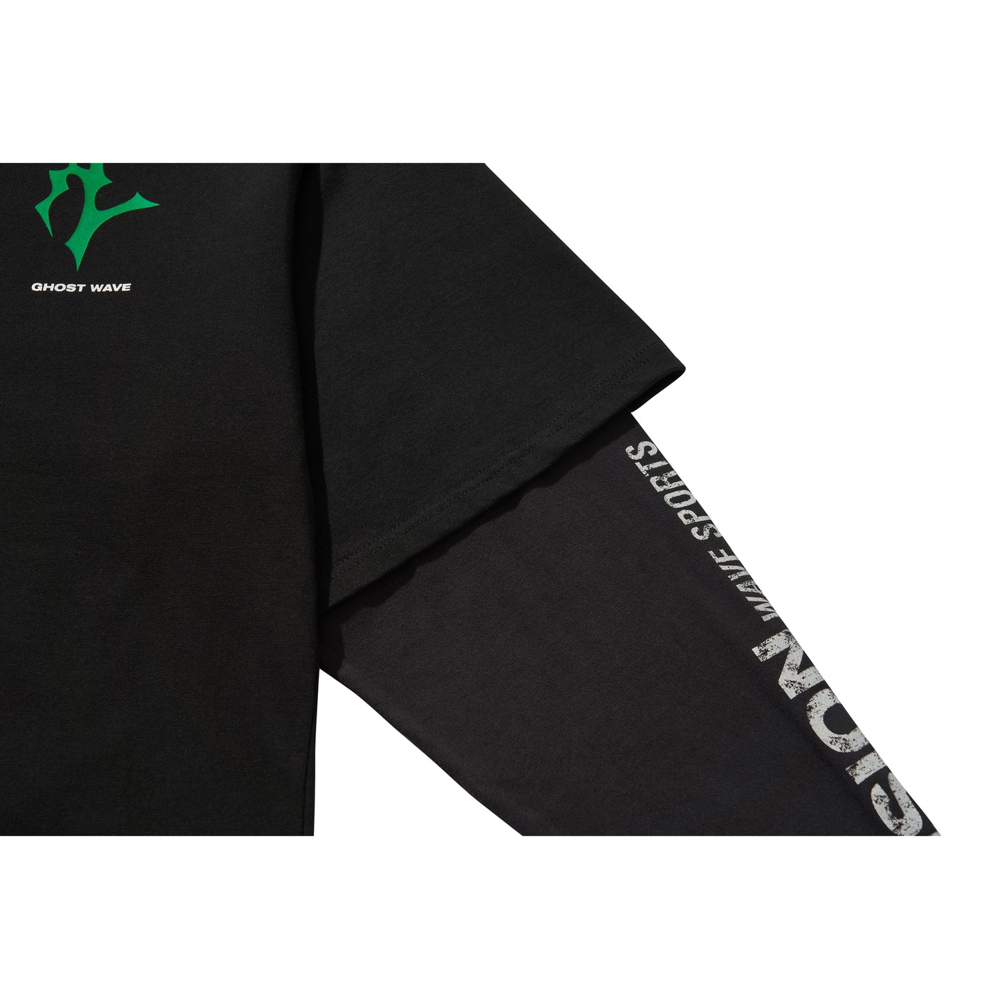 3 LAYERED HOODIE / BLACK