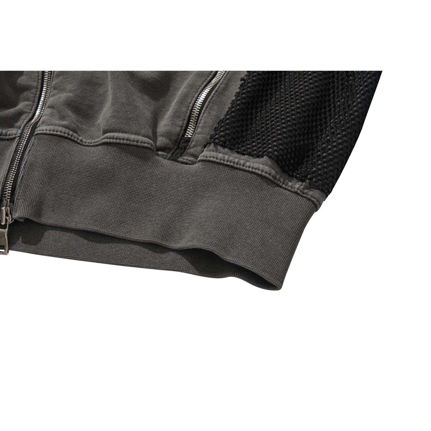 GHOST ZIP-UP HOODIE / BLACK