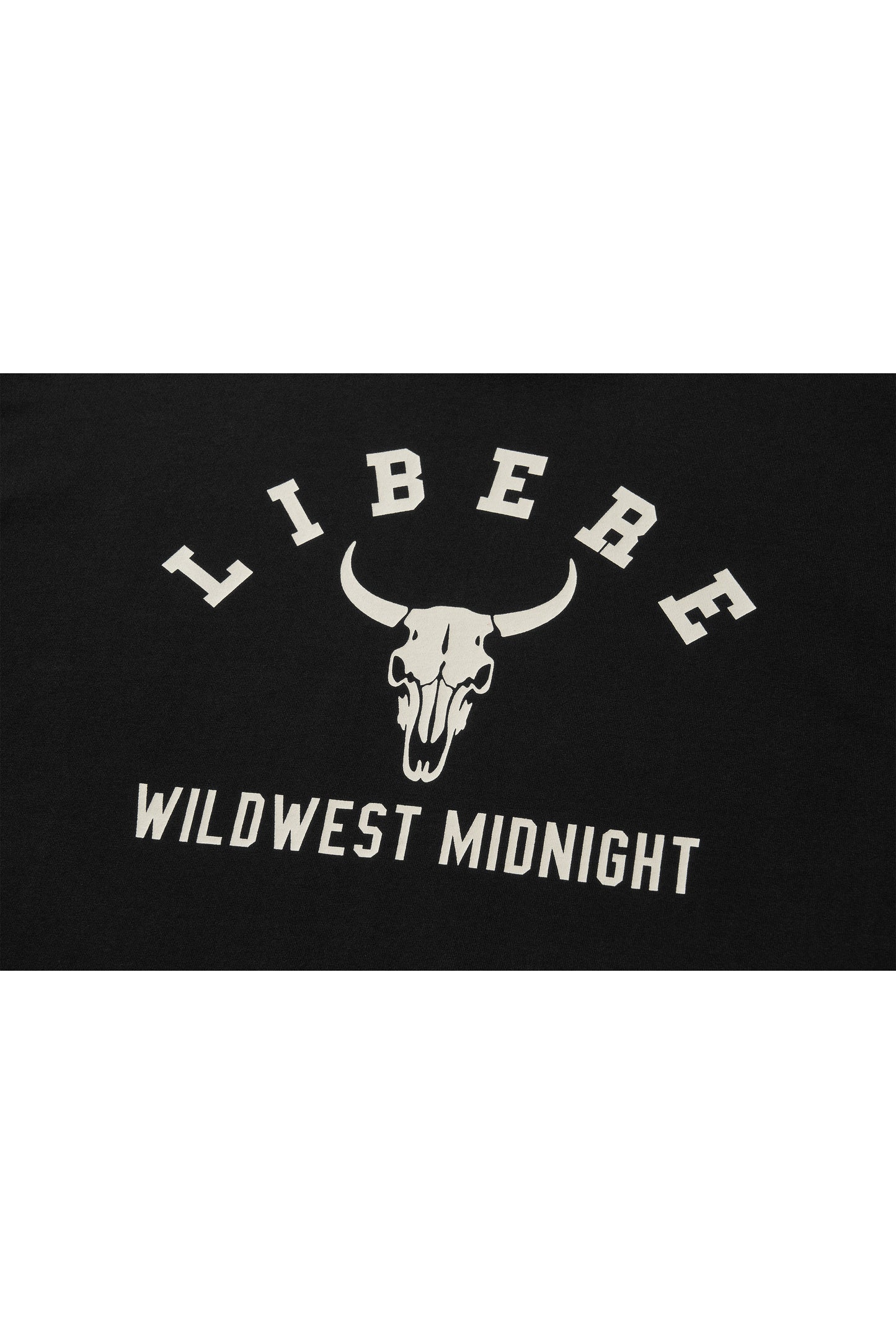 BISON BULL LONG SLEEVE T-SHIRTS / BLACK