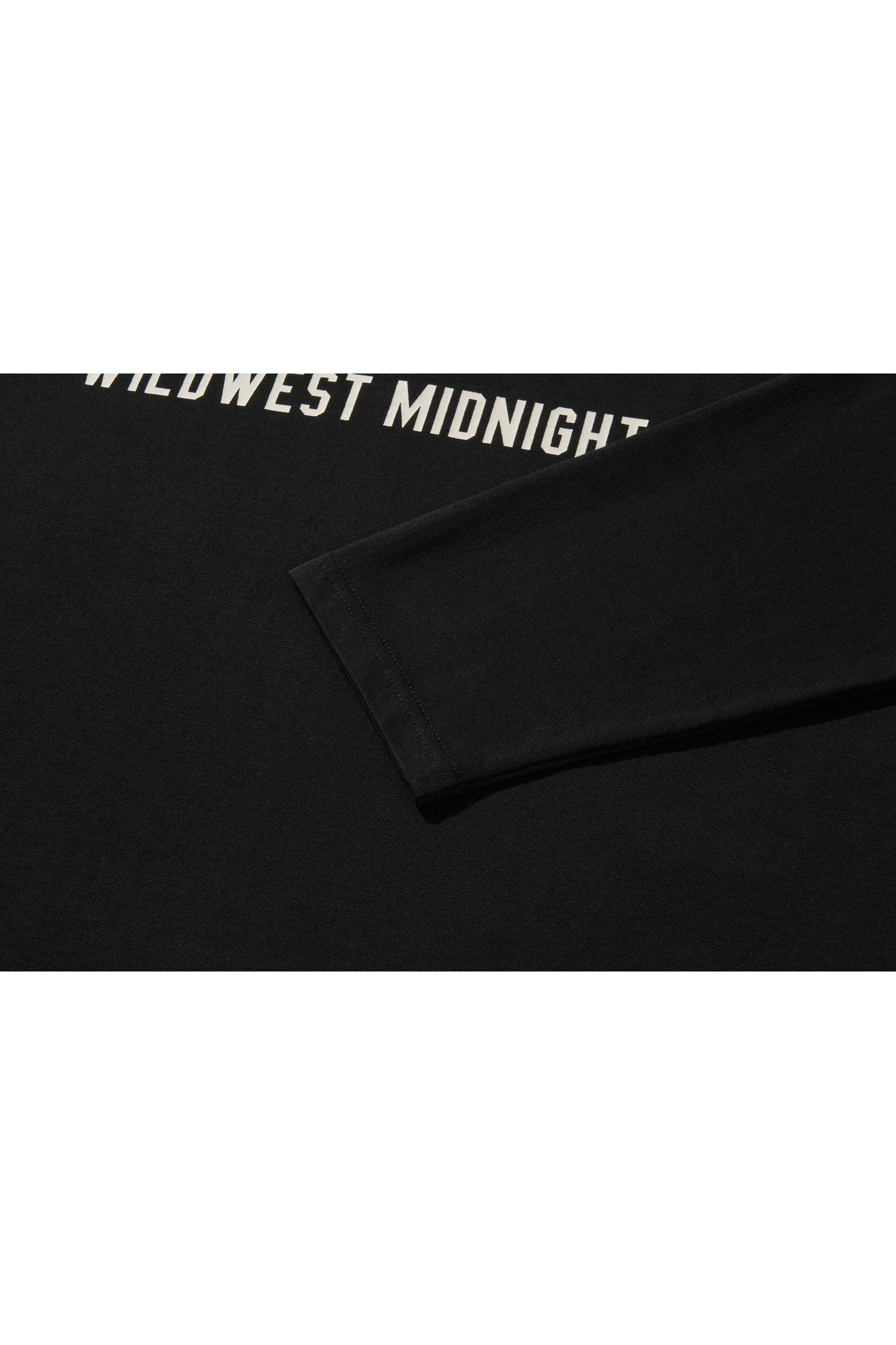 BISON BULL LONG SLEEVE T-SHIRTS / BLACK