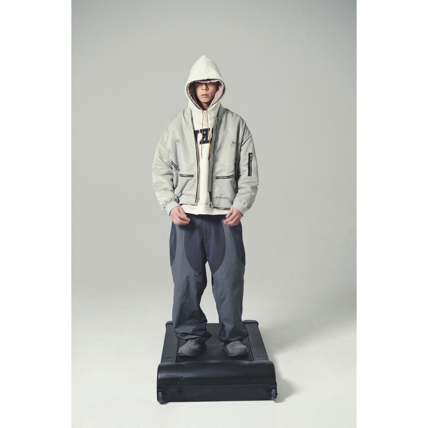 CHUCKLE MA-1 JACKET / GRAY