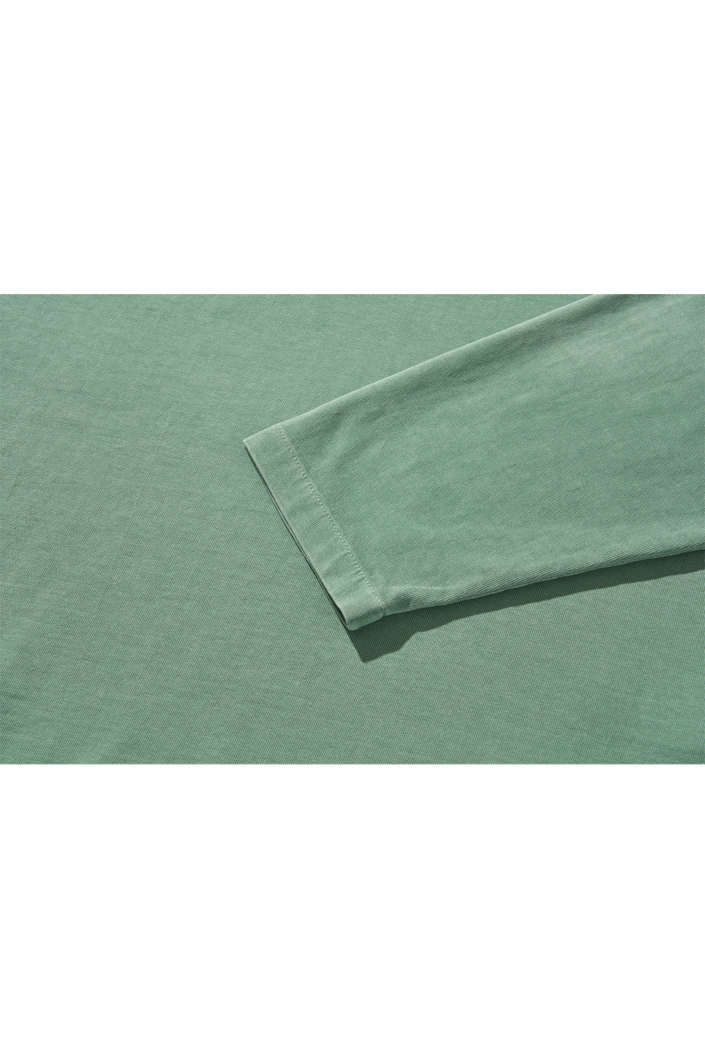 FRINGE LONG SLEEVE T-SHIRTS / GREEN