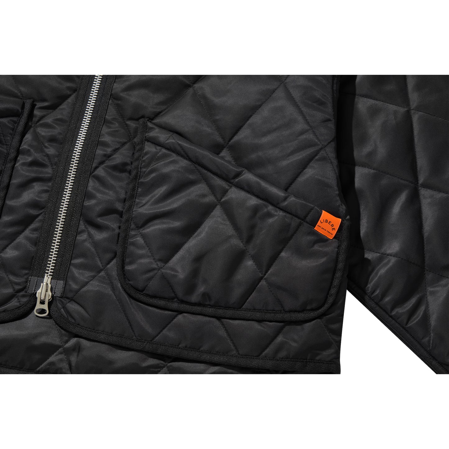 HALF QUILTING JACKET / BLACK