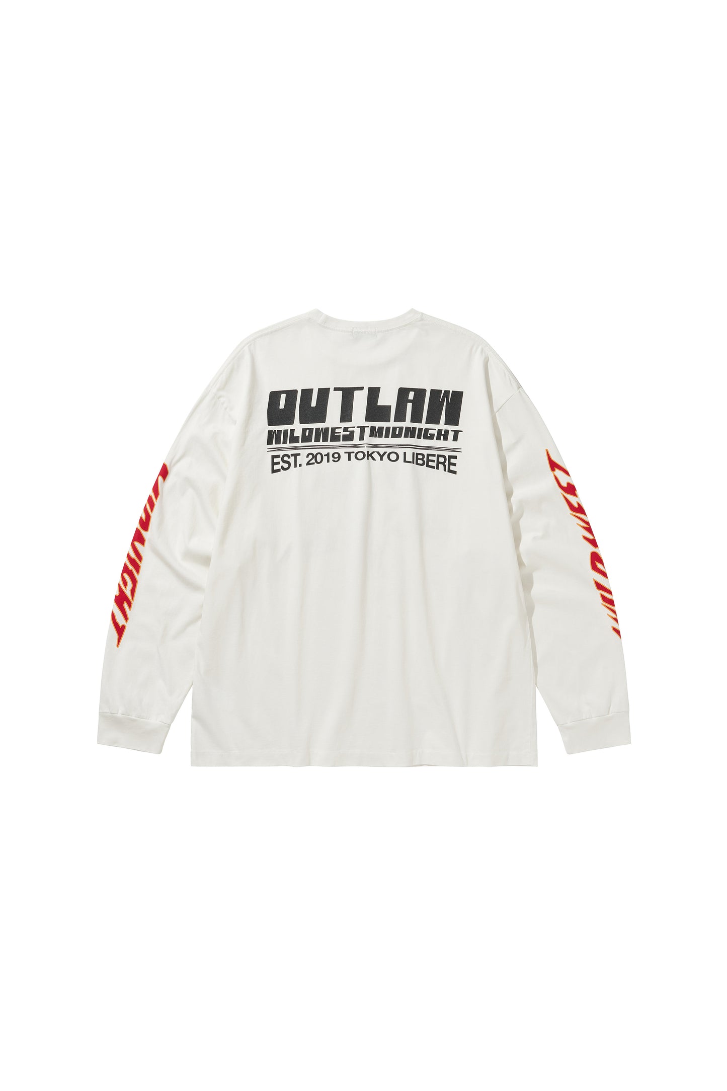 MIDNIGHT BISON LONG SLEEVE T-SHIRTS / WHITE