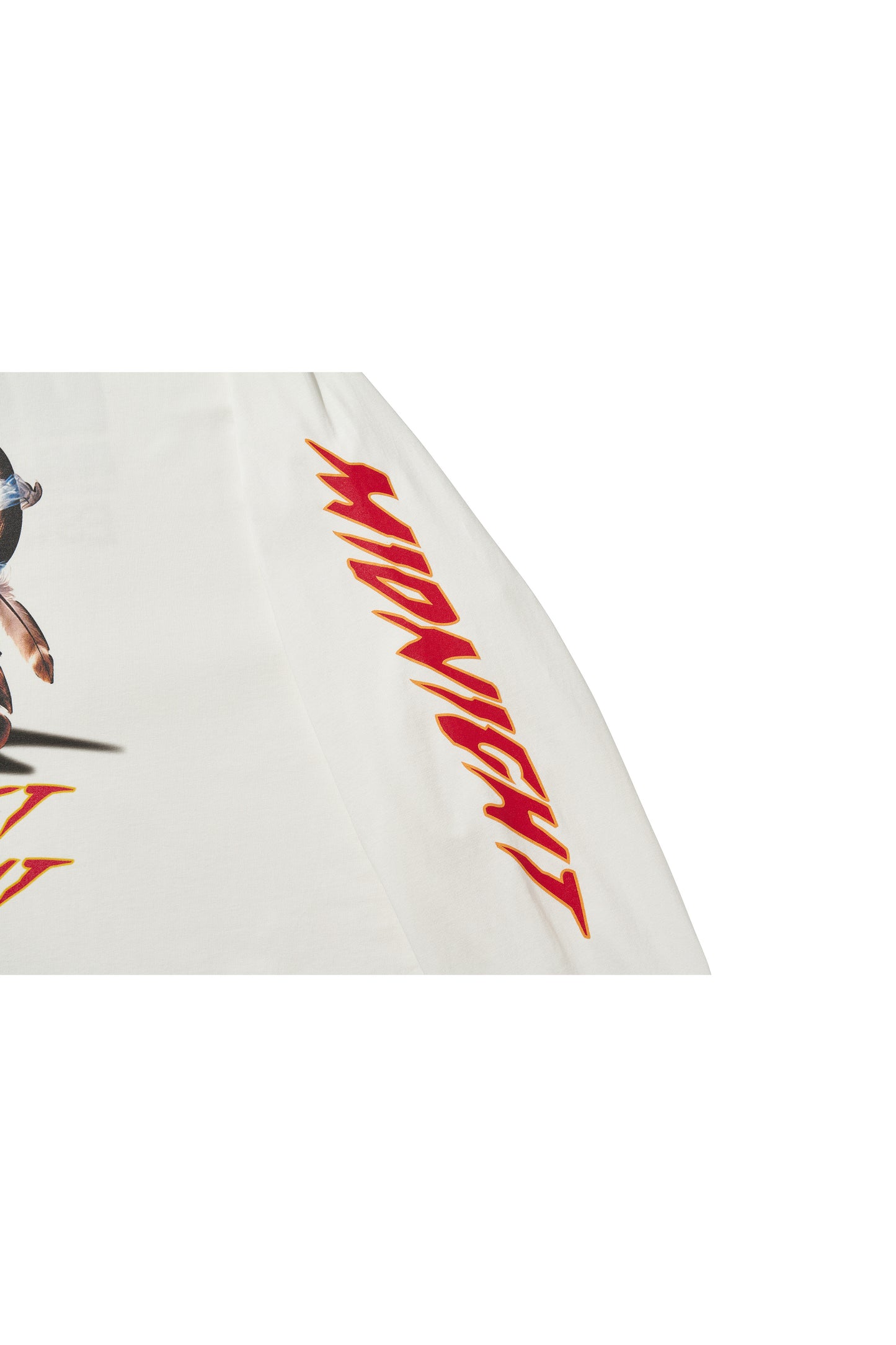 MIDNIGHT BISON LONG SLEEVE T-SHIRTS / WHITE