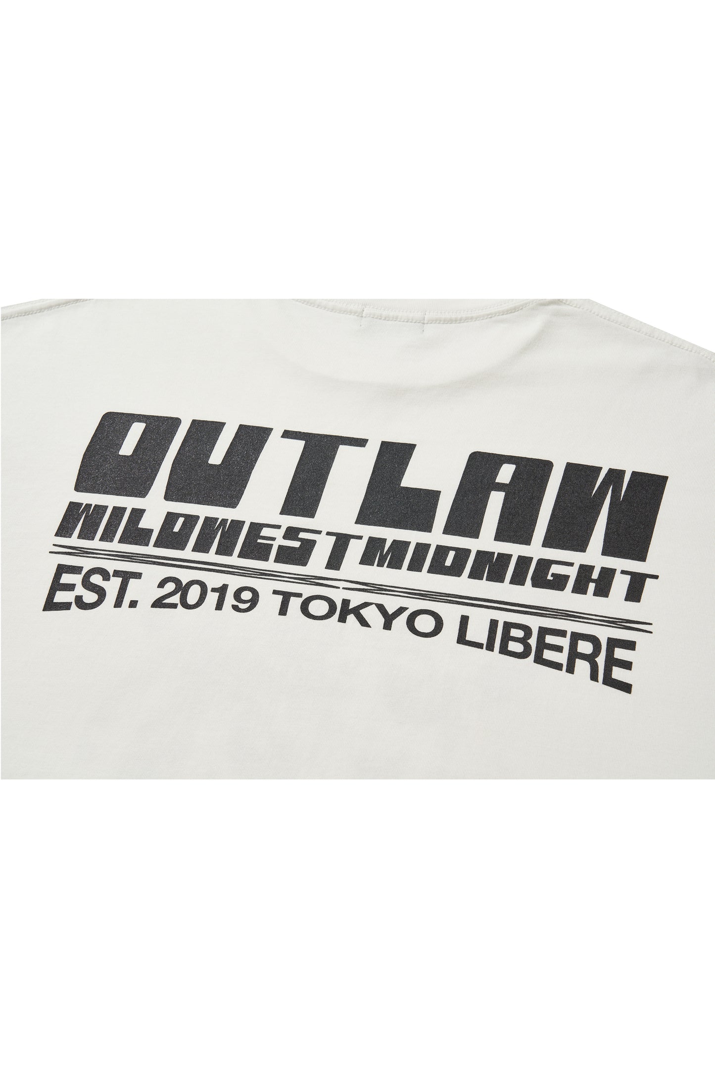 MIDNIGHT BISON LONG SLEEVE T-SHIRTS / WHITE