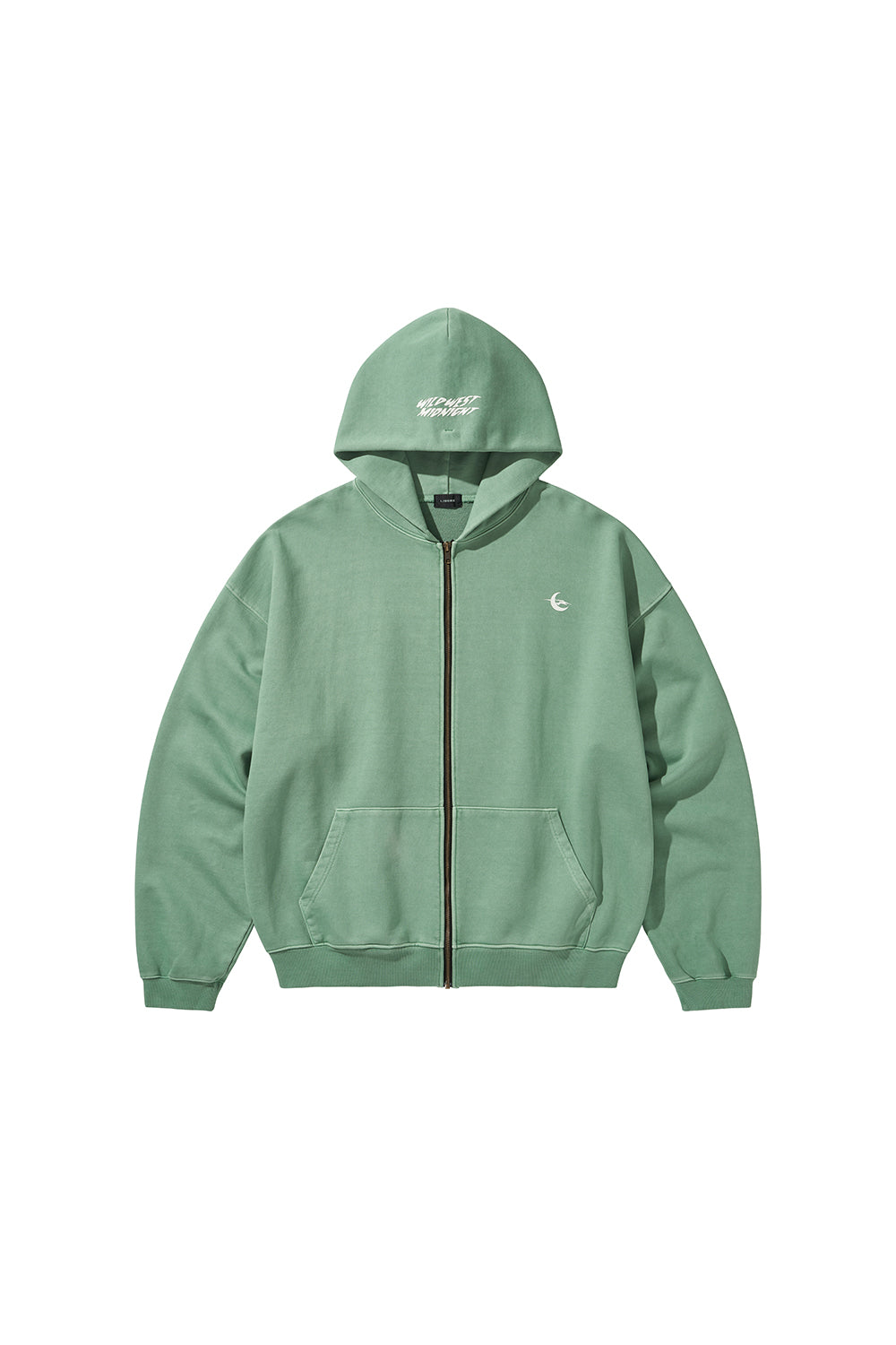 MIDNIGHT ZIP-UP HOOD / GREEN