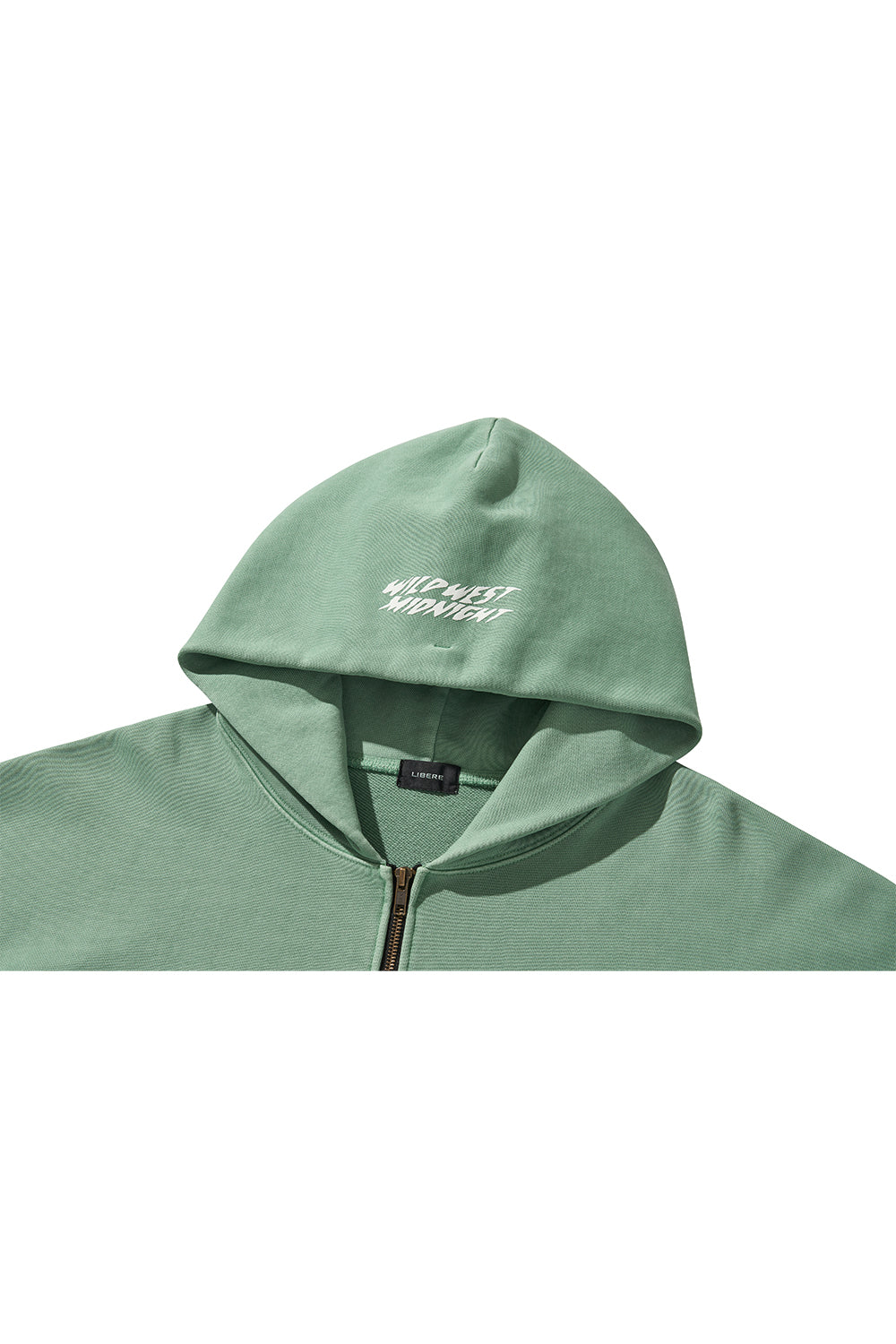 MIDNIGHT ZIP-UP HOOD / GREEN