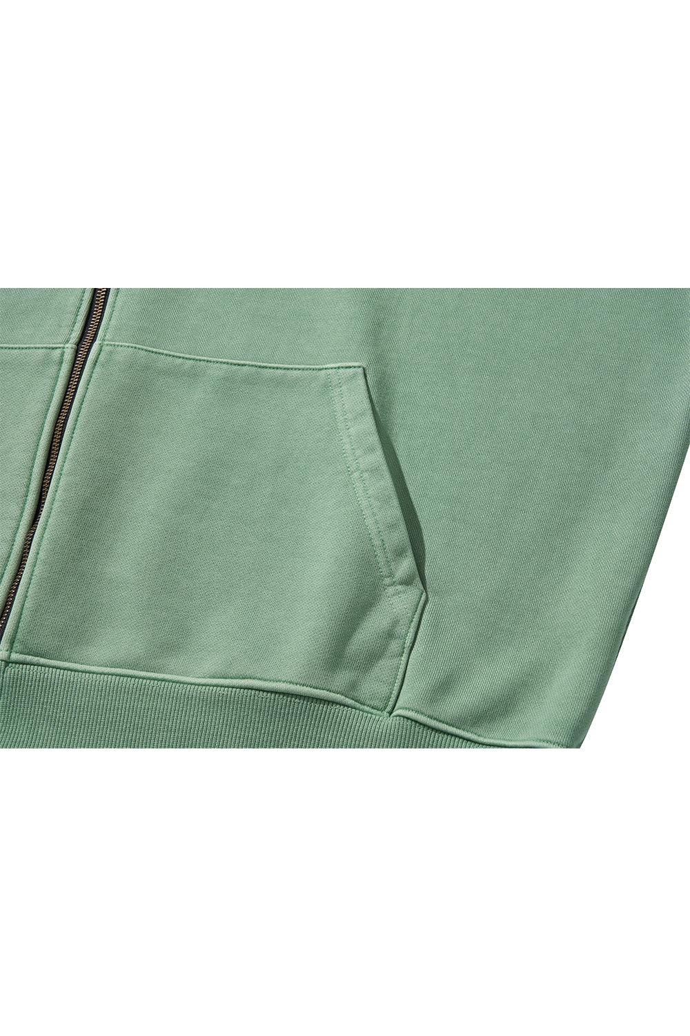 MIDNIGHT ZIP-UP HOOD / GREEN