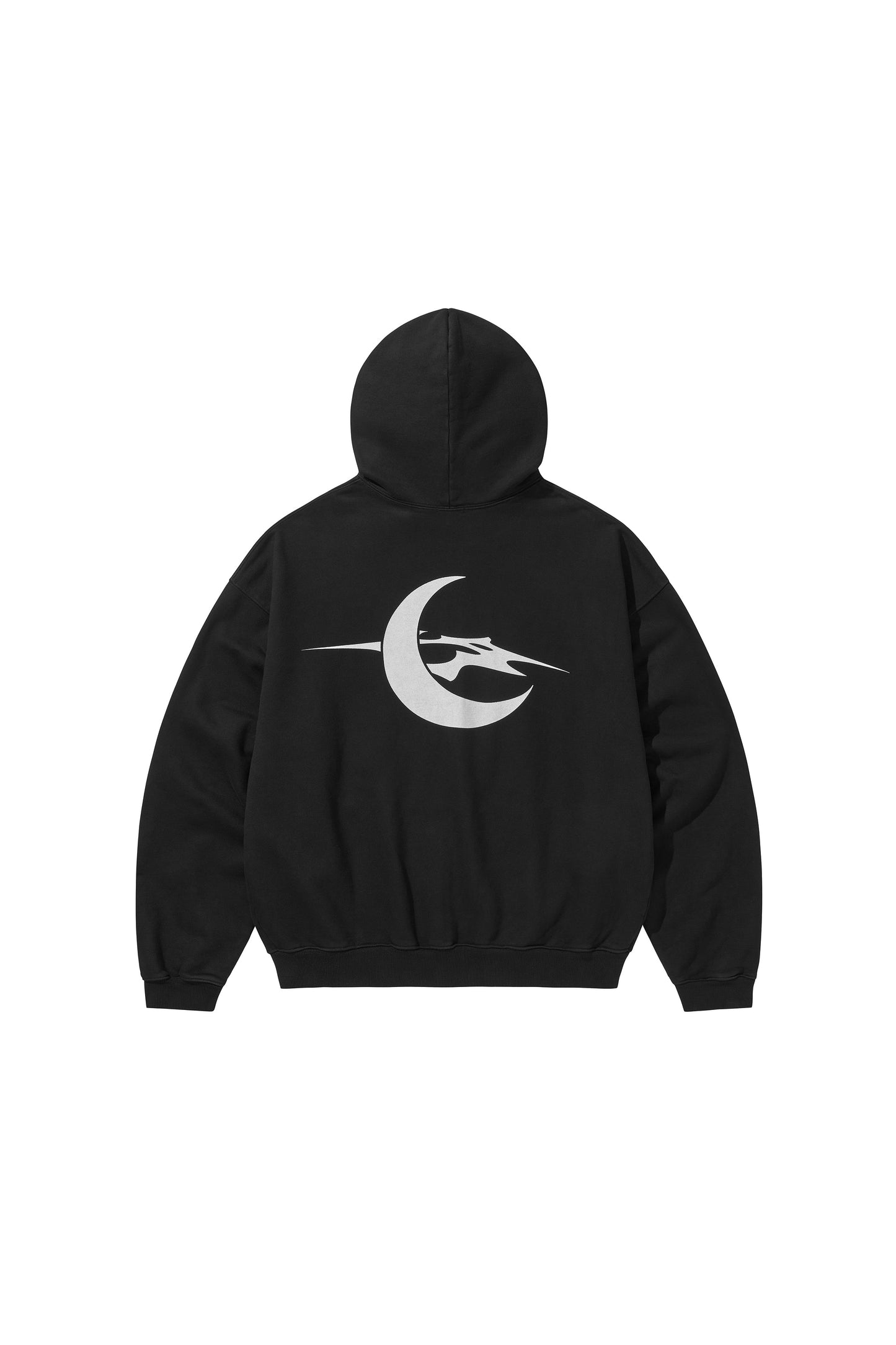 MIDNIGHT ZIP-UP HOOD / BLACK