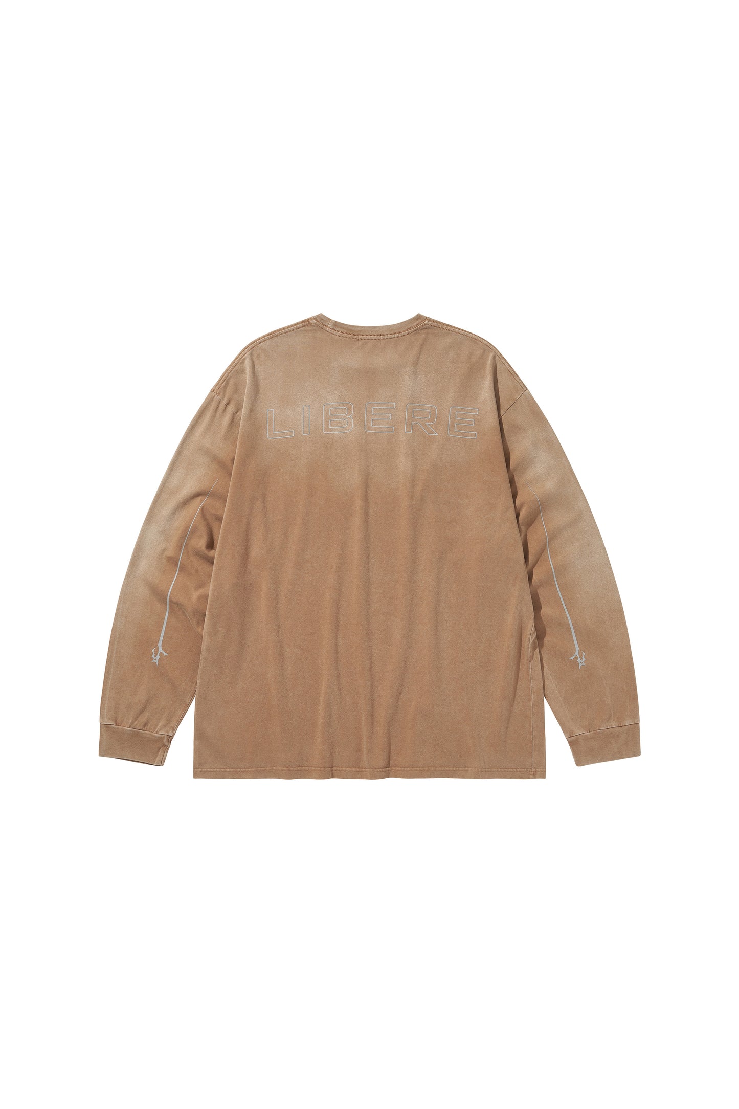 REFLECT LOGO LONG SLEEVE T-SHIRTS / BROWN