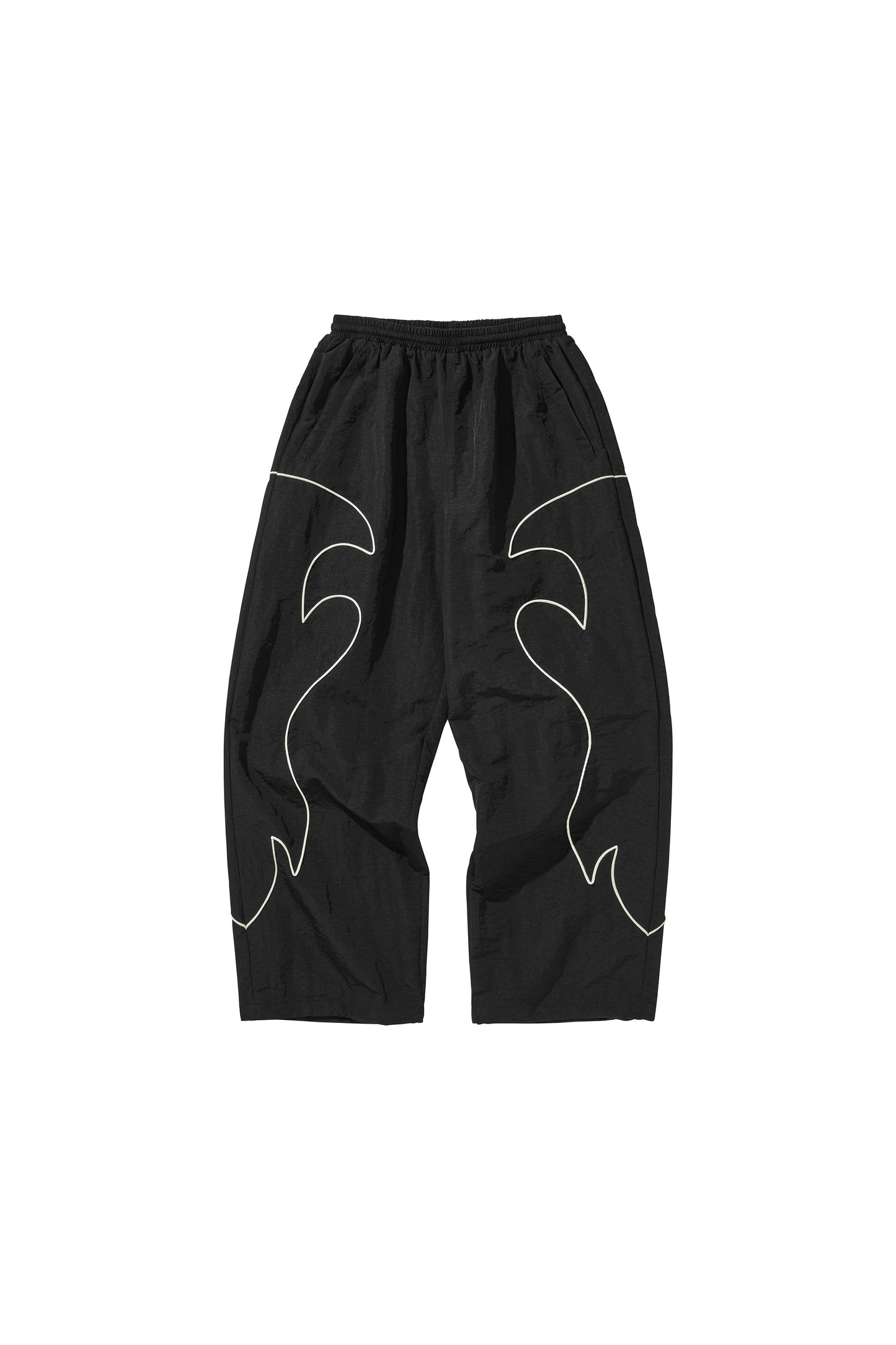 WESTERN FLAME TRACK PANTS / BLACK