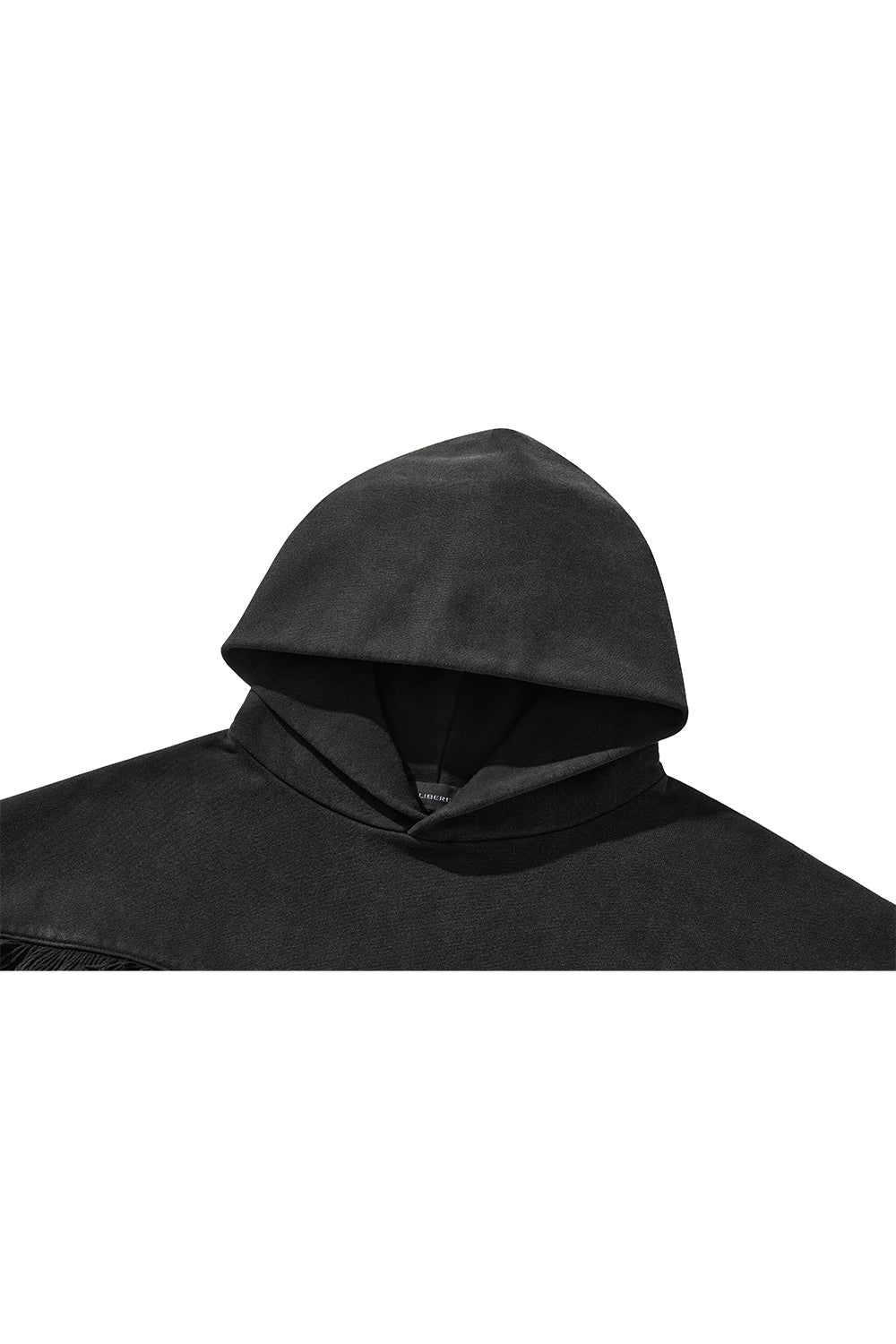 WESTERN FRINGE HOODIE / BLACK