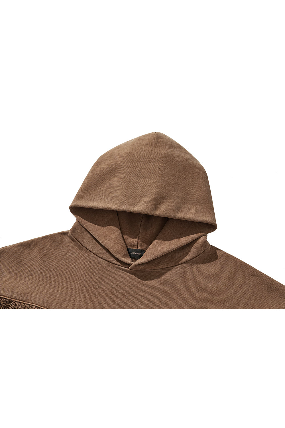 WESTERN FRINGE HOODIE / BROWN