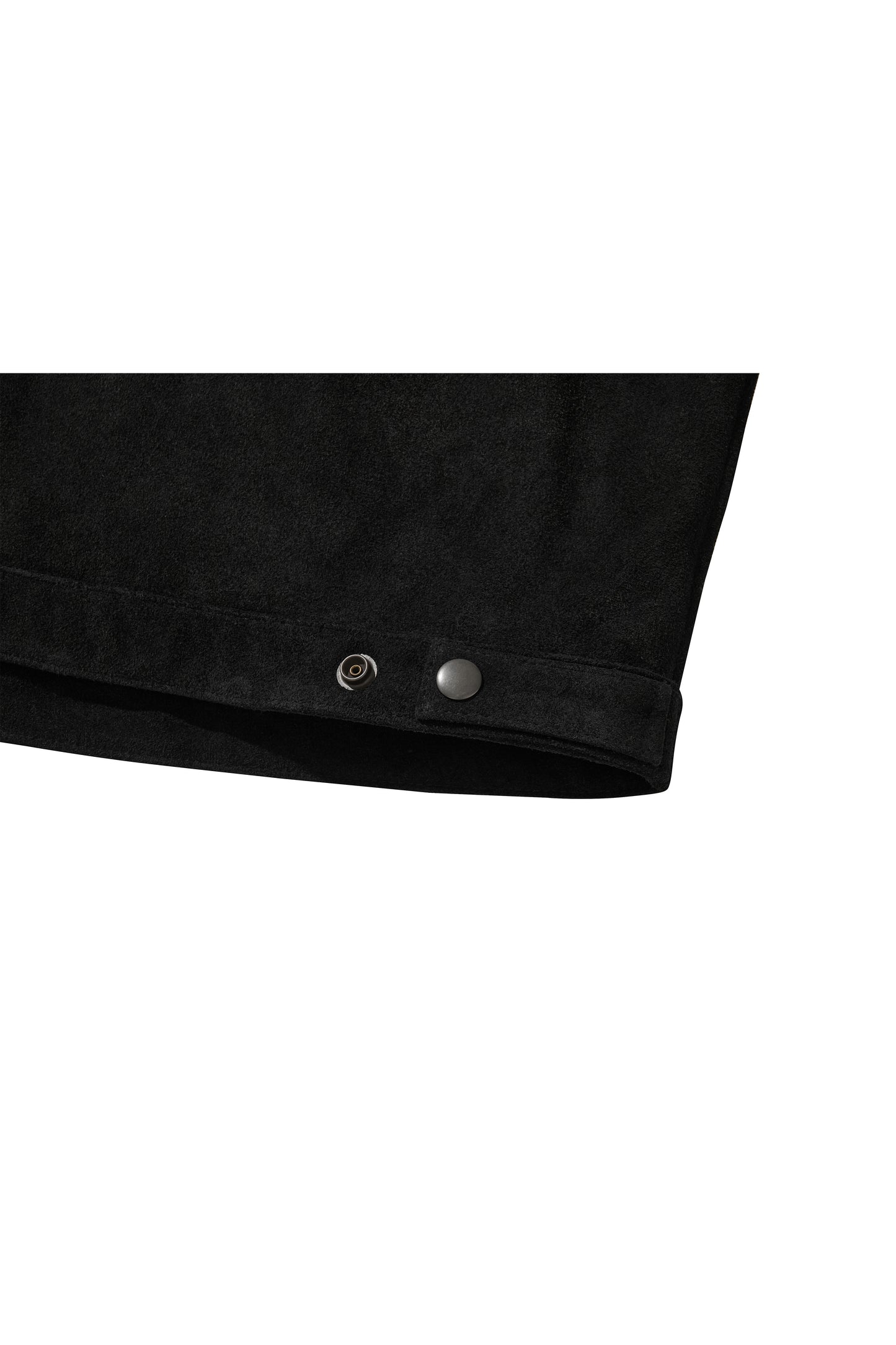 WESTERN LEATHER WORK JACKET / BLACK