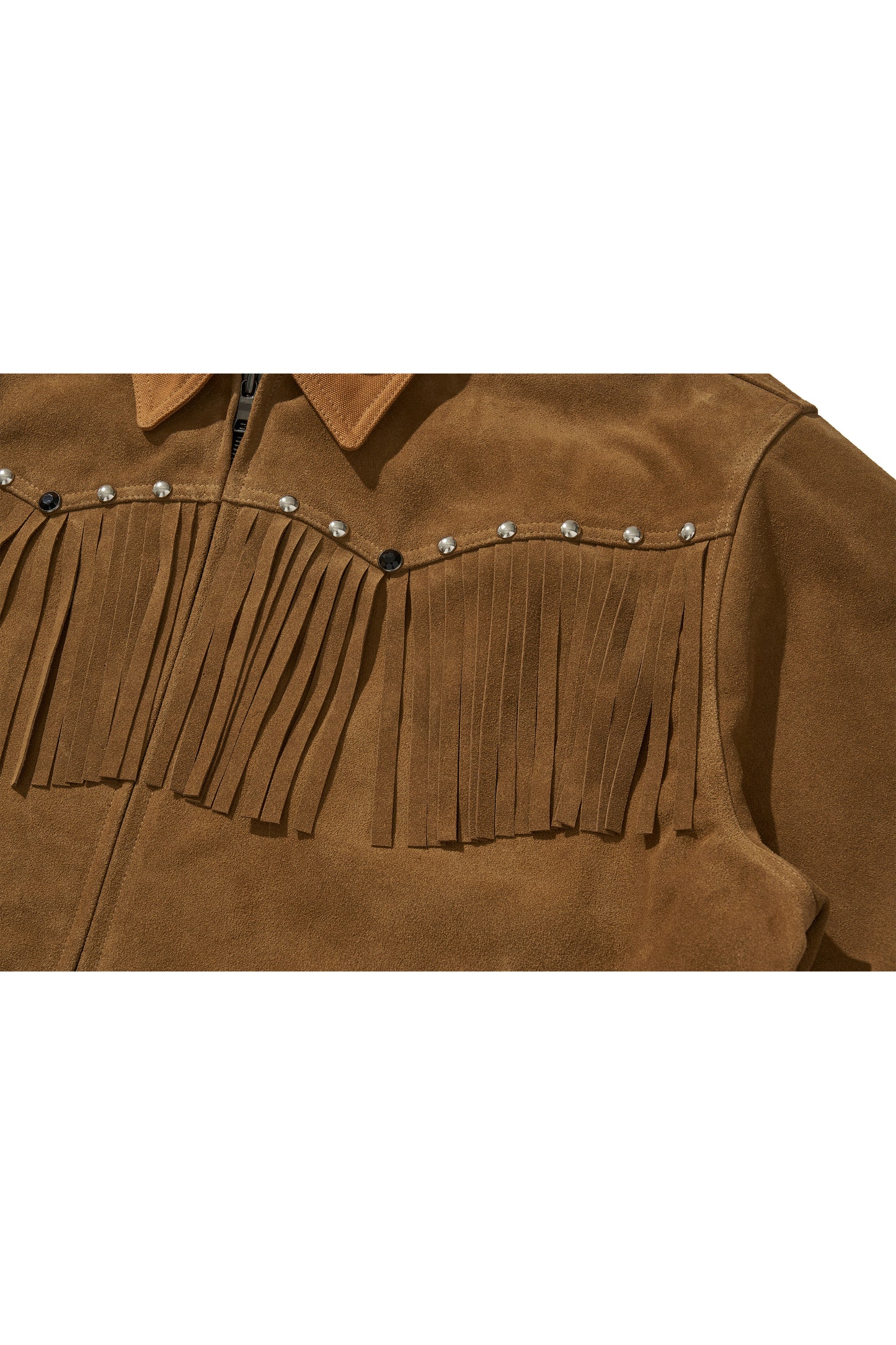 WESTERN LEATHER WORK JACKET / BROWN