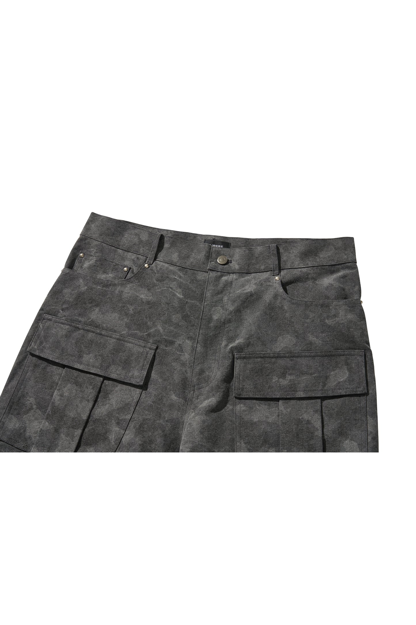 WIDE CARGO PANTS / BLACK