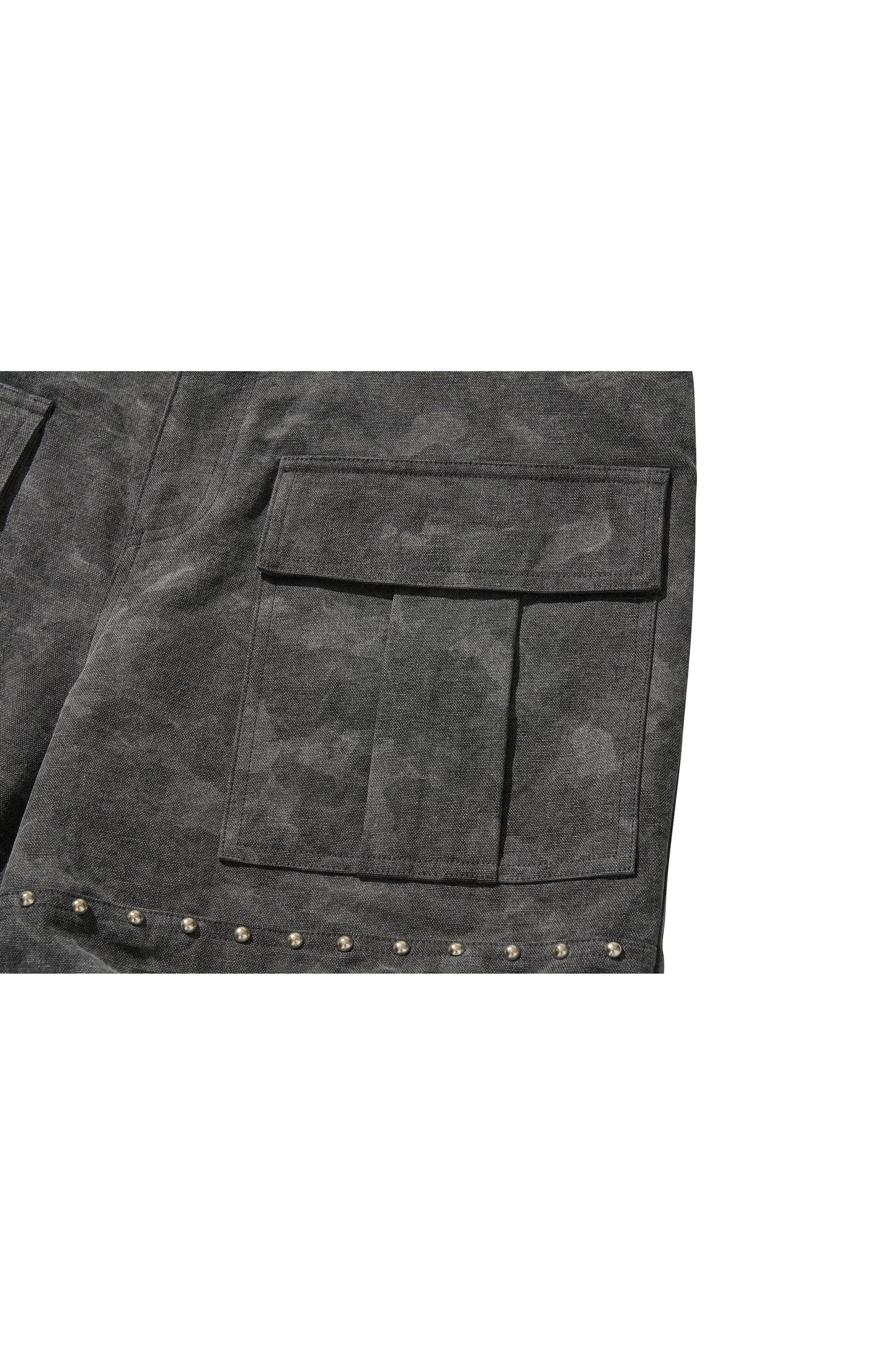 WIDE CARGO PANTS / BLACK
