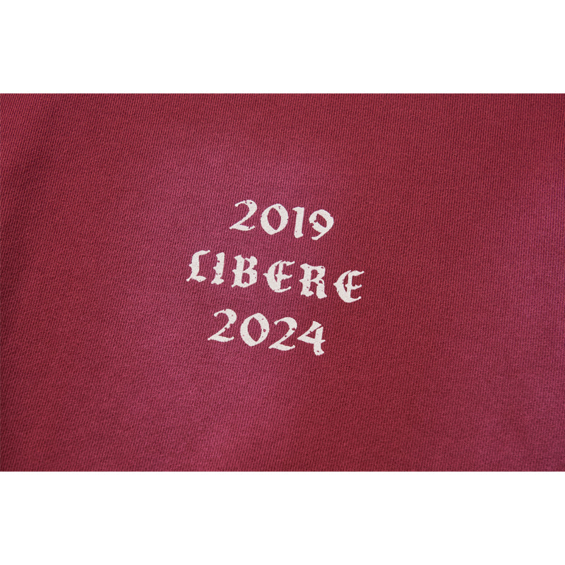 GOTHIC LOGO CREWNECK SWEAT / BURGUNDY