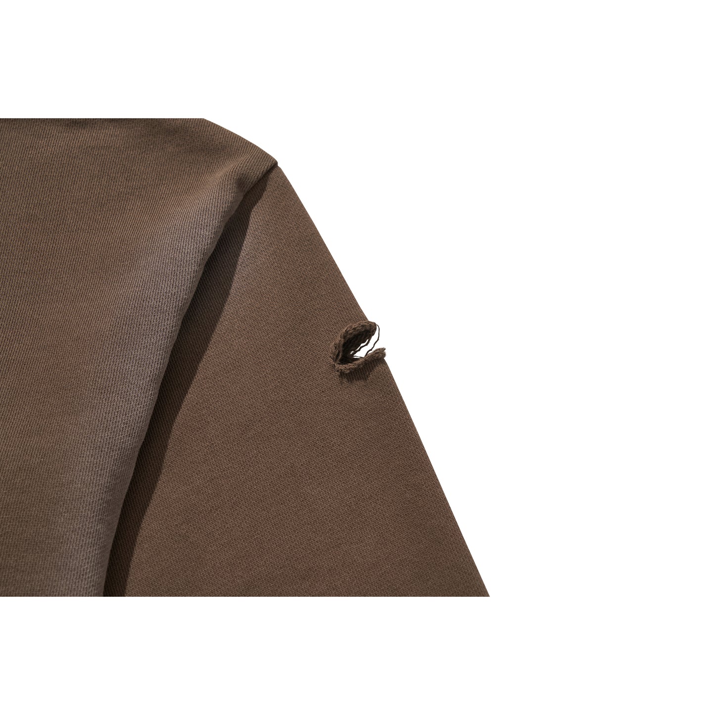 LOGO CROP HOODIE / BROWN