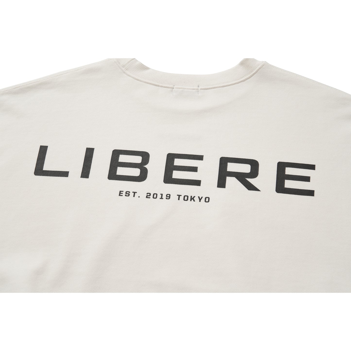 LIBERE LOGO CREWNECK SWEAT / WHITE