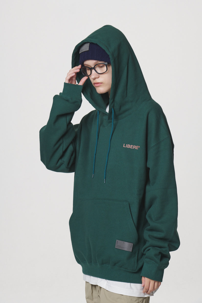 SLOGAN HOODIE / GREEN