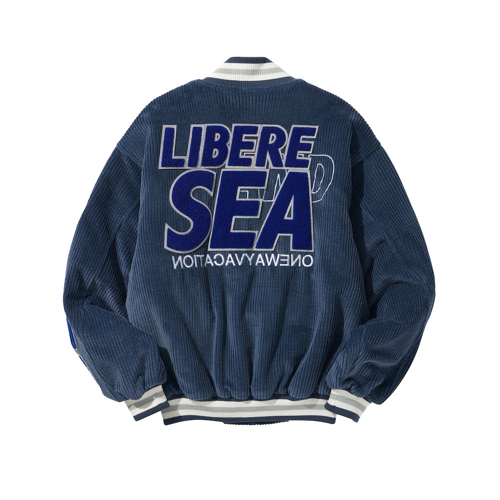 WDS X LIBERE VARSITY JACKET NAVY