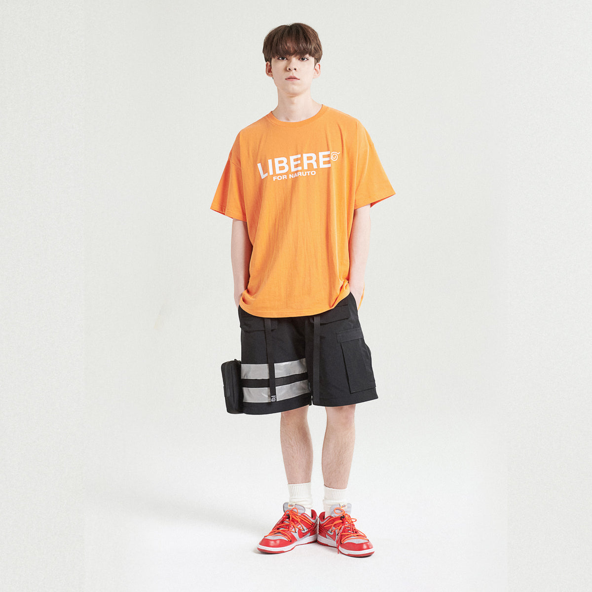 CREW GRAPHIC T-SHIRTS / ORANGE