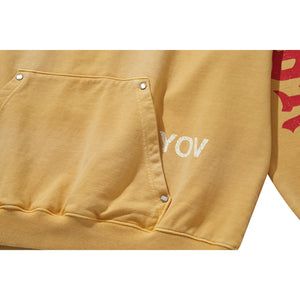 WDS X LIBERE PULLOVER HOODIE / YELLOW