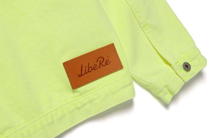 COLOR DENIM JACKET/LEMON