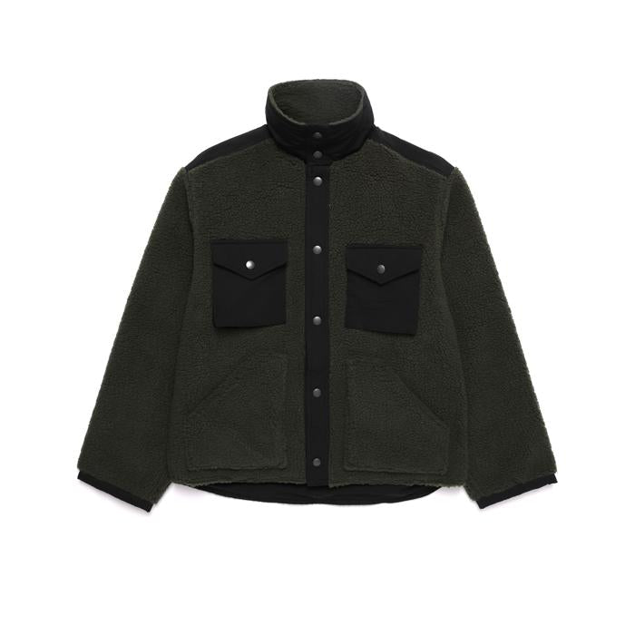 REVERSIBLE WORK JACKET/BLACK×KHAKI