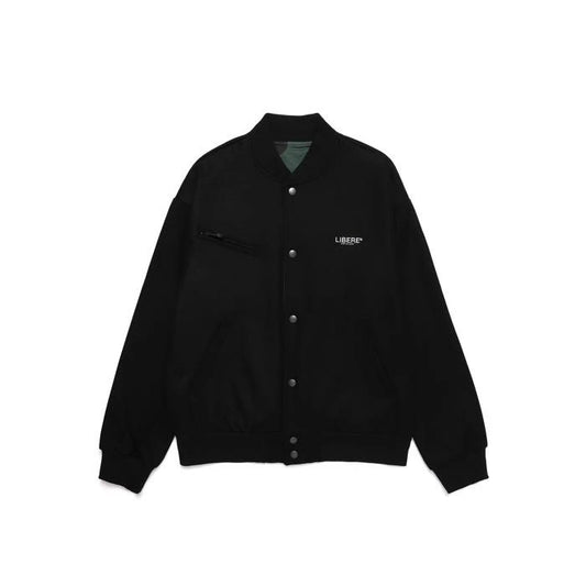 LOGO REVERSIBLE JACKET/BLACK×KHAKI