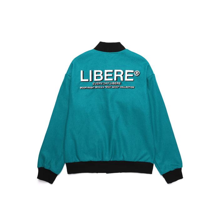 LOGO REVERSIBLE JACKET/BLUE GREEN×BLACK