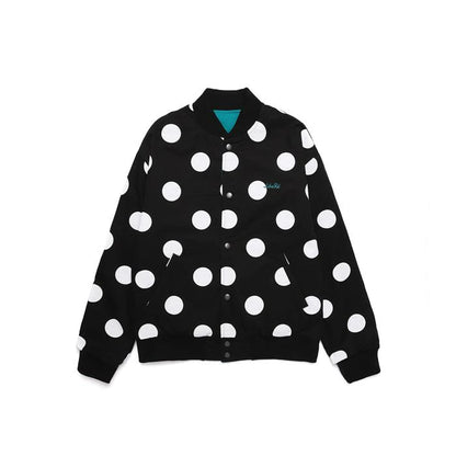 LOGO REVERSIBLE JACKET/BLUE GREEN×BLACK