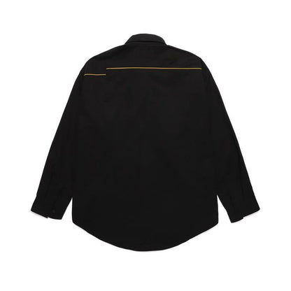 CROSS POCKET SHIRTS/BLACK
