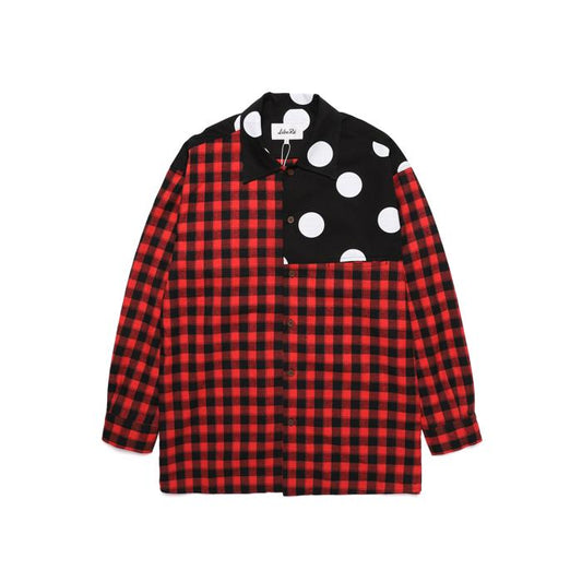 DOT FLANNEL SHIRTS/RED