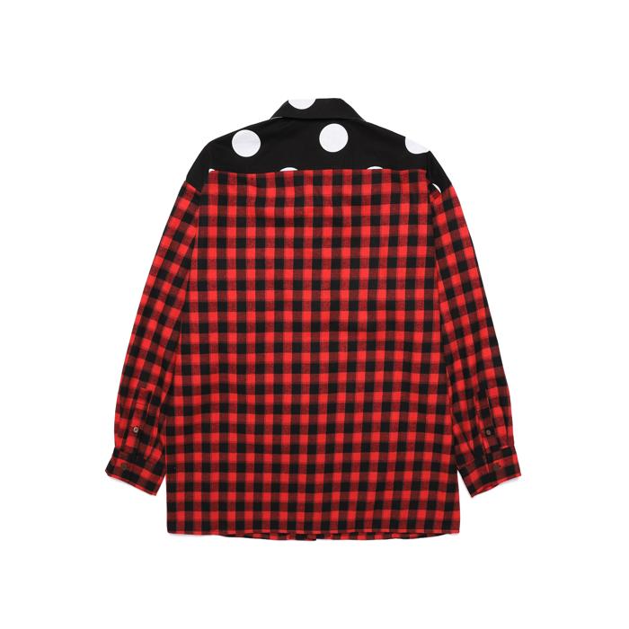 DOT FLANNEL SHIRTS/RED