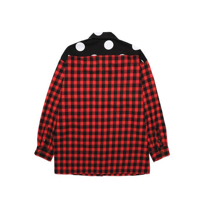 DOT FLANNEL SHIRTS/RED