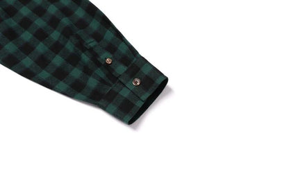DOT FLANNEL SHIRTS/GREEN