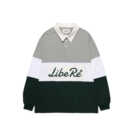 LOGO RUGBY POLO SHIRTS/BLUE GREEN