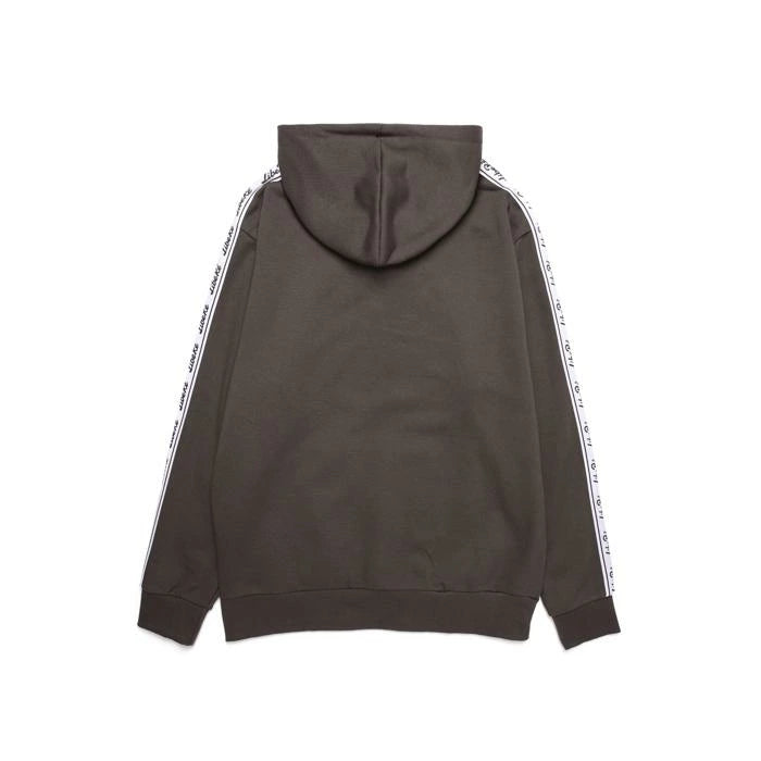 TAPE HOODIE/CHARCOAL