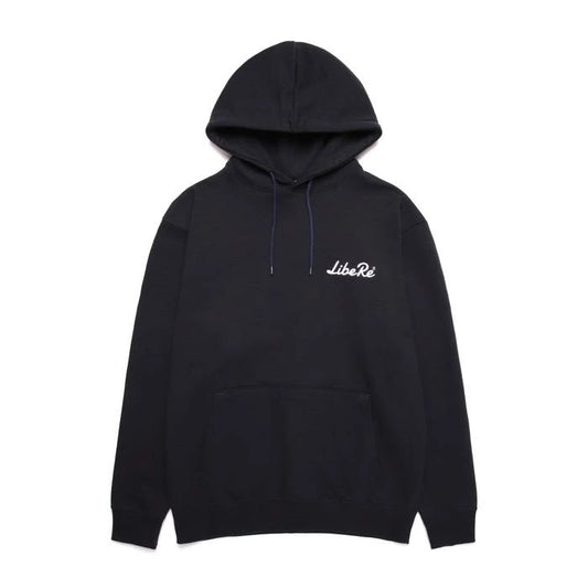 BASIC LOGO HOODIE/NAVY