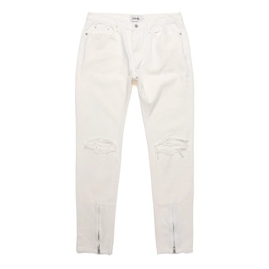 COLOR ZIP DENIM/OFF WHITE