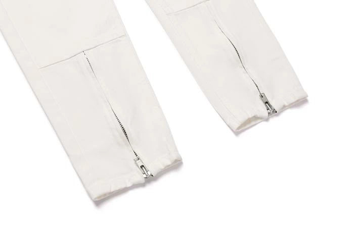 COLOR ZIP DENIM/OFF WHITE