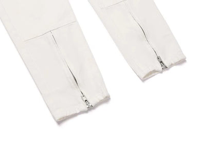 COLOR ZIP DENIM/OFF WHITE