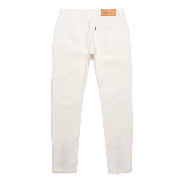 COLOR ZIP DENIM/OFF WHITE