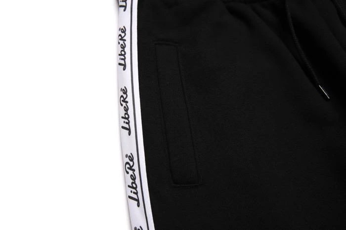 TAPE SWEAT PANTS/BLACK