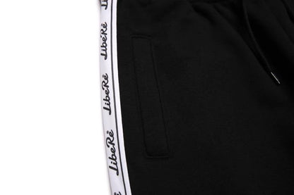 TAPE SWEAT PANTS/BLACK